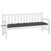 vidaXL Coussin de banc de jardin anthracite 180x50x7 cm tissu oxford