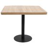 vidaXL Table de bistro marron clair 80x80 cm MDF