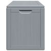 vidaXL Boîte de rangement de jardin 180 L Gris PP aspect bois