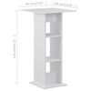 vidaXL Table de bar Blanc 60x60x110 cm