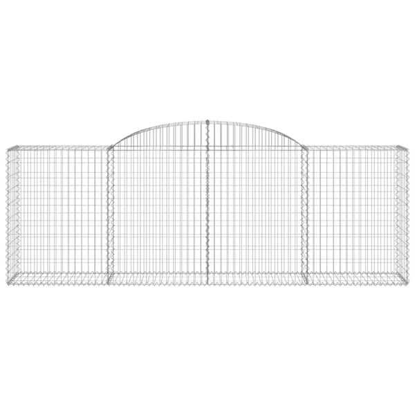 vidaXL Paniers &agrave; gabions arqu&eacute;s 20 pcs 300x50x100/120 cm fer galvanis&eacute;