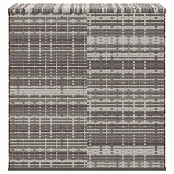 vidaXL Boîte à coussins de jardin Résine tressée 100x49x103,5 cm Gris