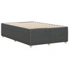 vidaXL Cadre de lit sans matelas gris foncé tissu