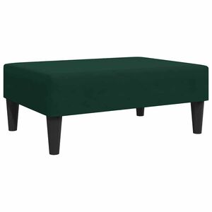 vidaXL Repose-pied vert fonc&eacute; 77x55x31 cm velours