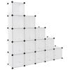 vidaXL Cubes de rangement 15 pcs Transparent PP