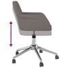 vidaXL Chaise pivotante de bureau Gris fonc&eacute; Tissu