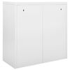 vidaXL Armoire &agrave; portes coulissantes Gris 90x40x90 cm Acier