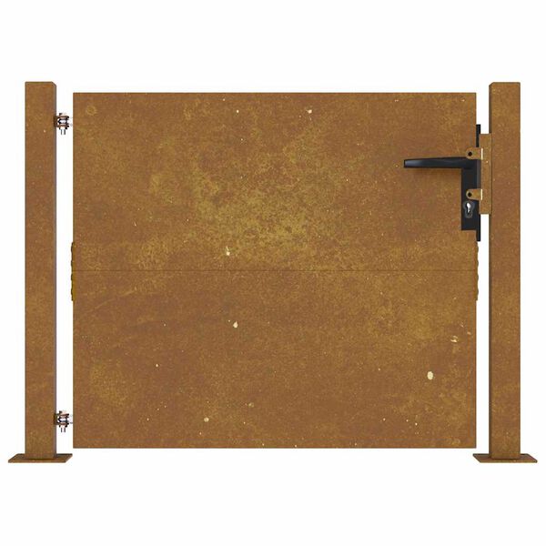 vidaXL Portail de jardin 100x125 cm en acier Corten