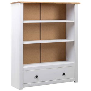 vidaXL Biblioth&egrave;que Blanc 80x35x110 cm Pin massif Assortiment Panama