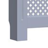 vidaXL Cache-radiateur MDF Gris 205 cm