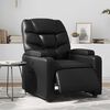 vidaXL Fauteuil inclinable de massage &eacute;lectrique noir similicuir