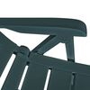 vidaXL Chaises inclinables de jardin lot de 2 Plastique Vert