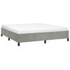 vidaXL Cadre de lit sans matelas gris clair California velours