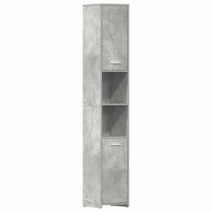vidaXL Armoire de salle de bain Gris béton Bois d'ingénierie