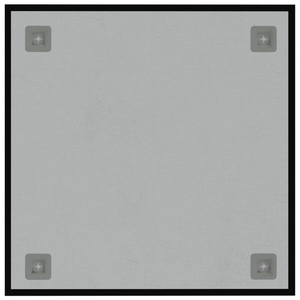 vidaXL Tableau noir magn&eacute;tique mural noir 40x40 cm verre tremp&eacute;