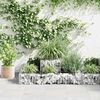 vidaXL Jardinière en gabion Acier galvanisé 120x120x20 cm
