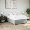 vidaXL Cadre de lit sans matelas gris clair tissu