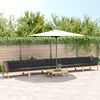 vidaXL Salon palette de jardin avec coussins 6pcs bois d'acacia massif