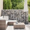 vidaXL Mur &agrave; gabion avec couvercles Acier galvanis&eacute; 100x20x150 cm