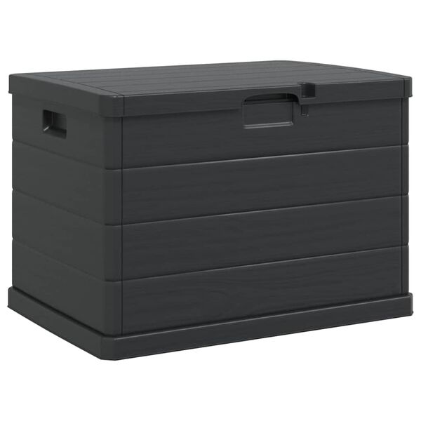 vidaXL Bo&icirc;te de Rangement de Jardin Anthracite 77,5 x 54,5 x 53 cm