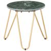 vidaXL Table basse Vert 40x40x40 cm Pierre véritable et texture marbre
