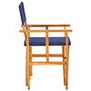 vidaXL Chaise de metteur en scène bois massif d'acacia bleu