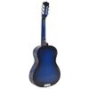 vidaXL Ensemble de guitare classique pour d&eacute;butants 8 pcs bleu 3/4 36"