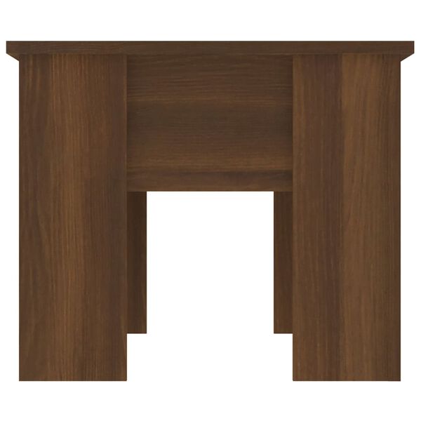 vidaXL Table basse Ch&ecirc;ne marron 79x49x41 cm Bois d'ing&eacute;nierie
