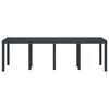 vidaXL Table de jardin pour repas Anthracite 250 x 100 x 73 cm