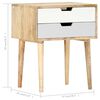 vidaXL Table de chevet 47x35x59 cm Bois de manguier massif