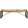 vidaXL Table basse 140x70x40 cm Bois de manguier brut