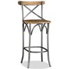 vidaXL Tabouret de bar Bois de manguier massif