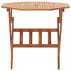 vidaXL Table pliable de jardin 90x75 cm Bois d'acacia massif