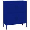 vidaXL Armoire de rangement Bleu marine 80x35x101,5 cm Acier