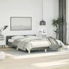 vidaXL Cadre de lit sans matelas gris foncé tissu