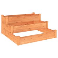 vidaXL Lit surélevé de jardin marron 120x120x56cm bois massif de sapin