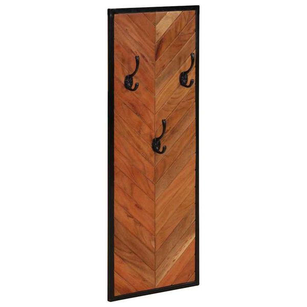 vidaXL Porte-manteaux 2 pcs 35x1x90 cm bois massif acacia