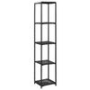 vidaXL &Eacute;tag&egrave;re de rangement Noir 30x30x150 cm R&eacute;sine tress&eacute;e