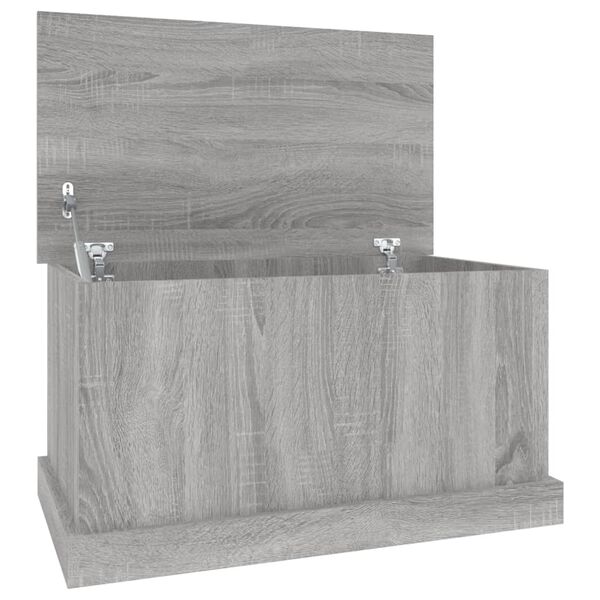 vidaXL Bo&icirc;te de rangement sonoma gris 70x40x38 cm bois d'ing&eacute;nierie
