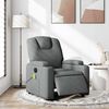 vidaXL Fauteuil inclinable de massage &eacute;lectrique gris fonc&eacute; tissu