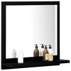 vidaXL Miroir de salle de bain Noir 40x10,5x37 cm Bois d’ingénierie
