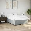 vidaXL Cadre de lit sans matelas gris clair tissu