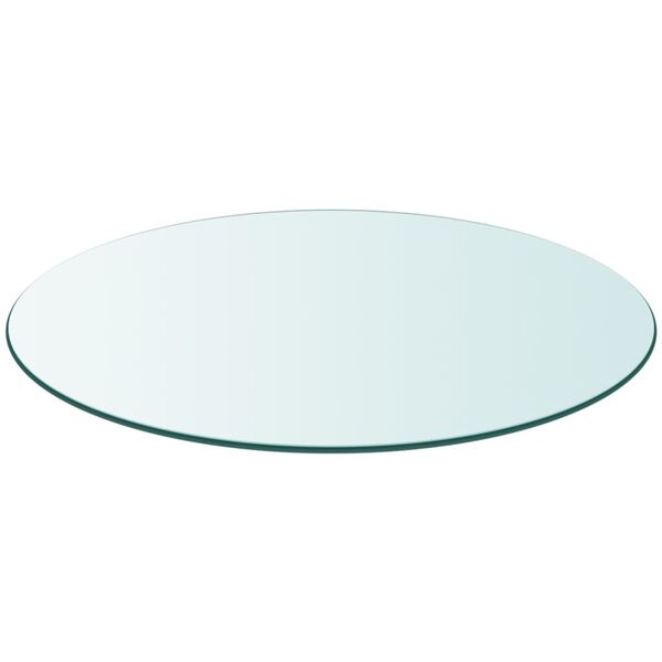 vidaXL Dessus de table ronde en verre tremp&eacute; 300 mm