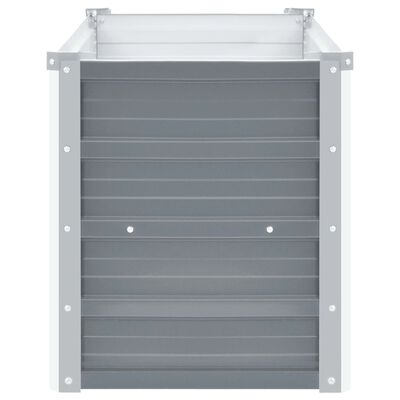 vidaXL Lit surélevé de jardin Acier galvanisé 100x40x45 cm Gris