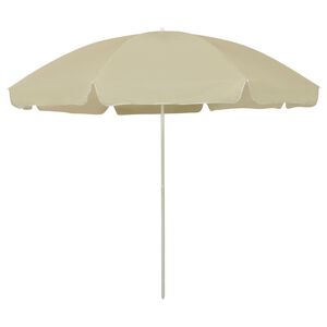 vidaXL Parasol de plage jaune sable 300 cm
