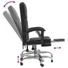 vidaXL Fauteuil inclinable de bureau noir similicuir
