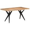 vidaXL Table de salle &agrave; manger 160x80x76 cm Bois d'acacia solide