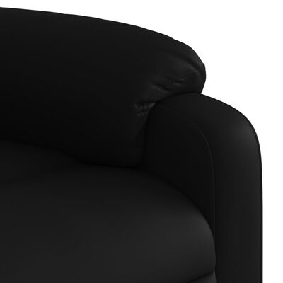 vidaXL Fauteuil inclinable de massage électrique noir similicuir