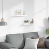vidaXL &Eacute;tag&egrave;res murales 2 pcs Blanc brillant 40x9x3 cm