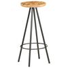 vidaXL Tabourets de bar lot de 4 bois de manguier brut